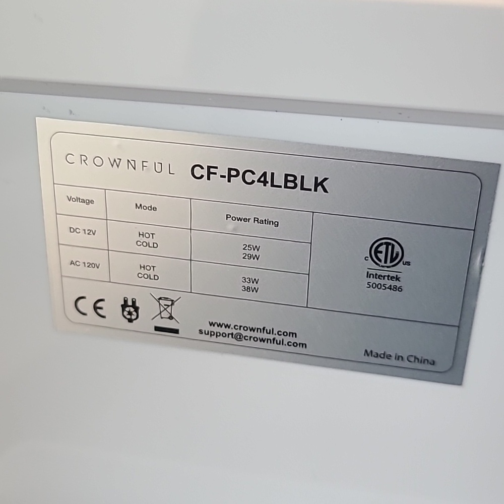 Crownful White Compact Fridge - Picture 3 of 9